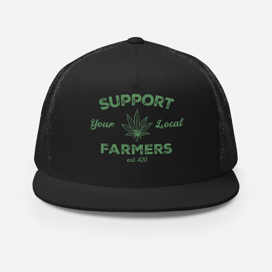 Support Local Farmers 420 FLAT BILL Hat