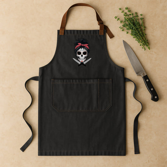 Sugar Skull Chef Apron