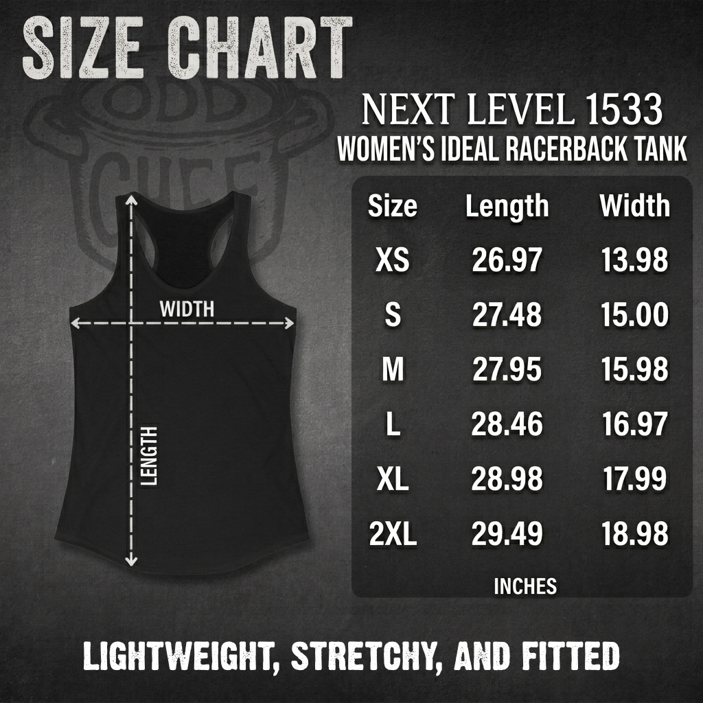 Odd Chef Skeleton Official Women’s Fitted Racerback Tank Top