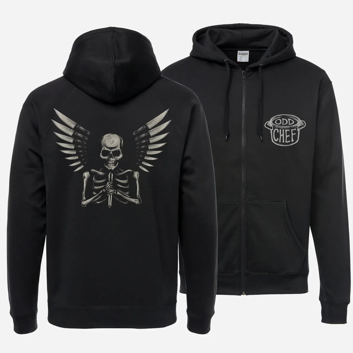 Chef Angel Unisex heavy blend zip hoodie - Odd Chef