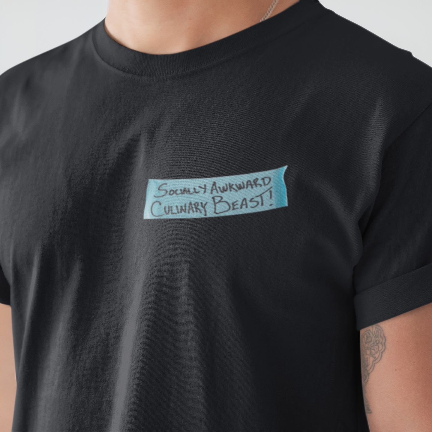 Socially Awkward Label Tape Chef Tee