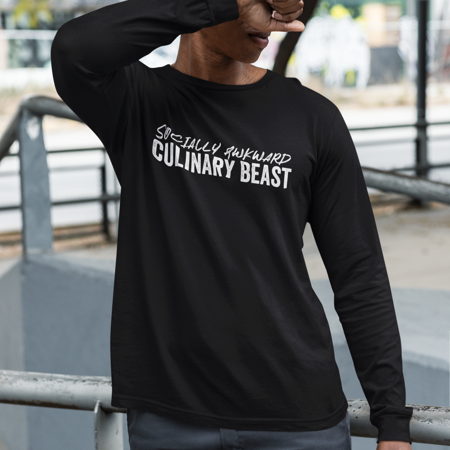 Socially Awkward Culinary Beast Unisex Long Sleeve Tee