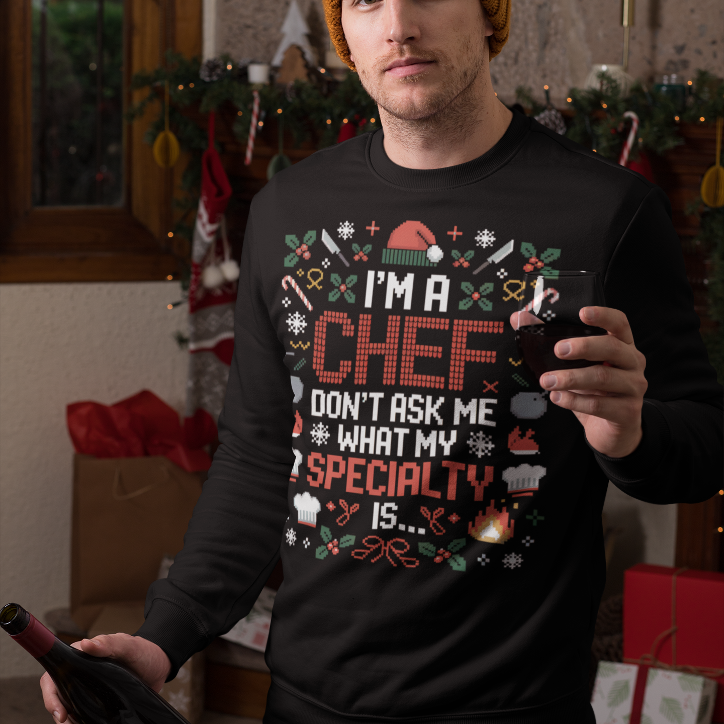 Chef Ugly Christmas Sweater