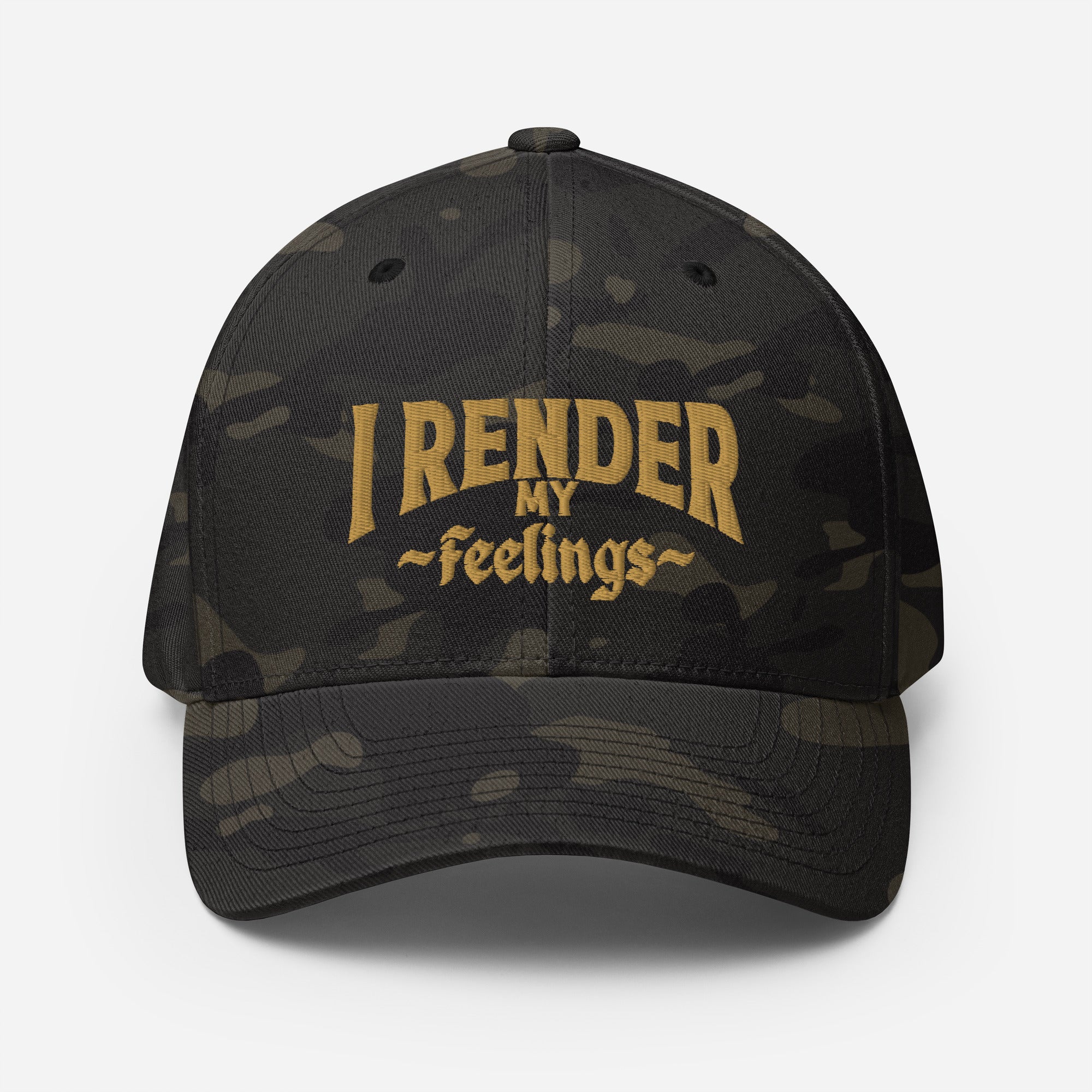 I Render My Feelings FITTED Hat [Embroidered] – Odd Chef
