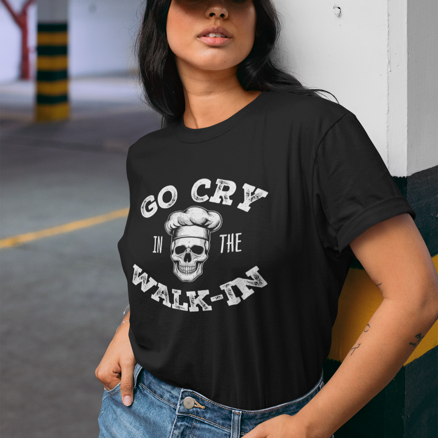 Go Cry in the Walk In Unisex t-shirt