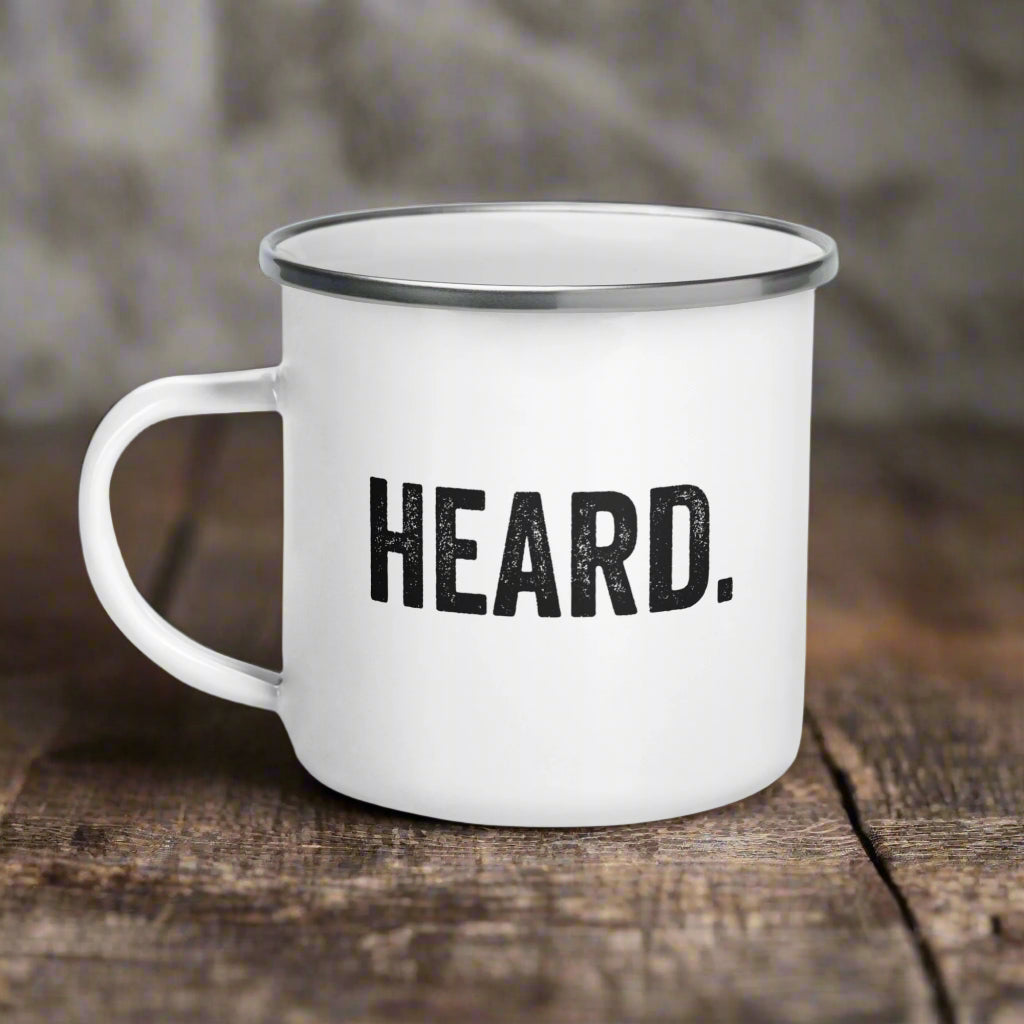 Heard Enamel Mug