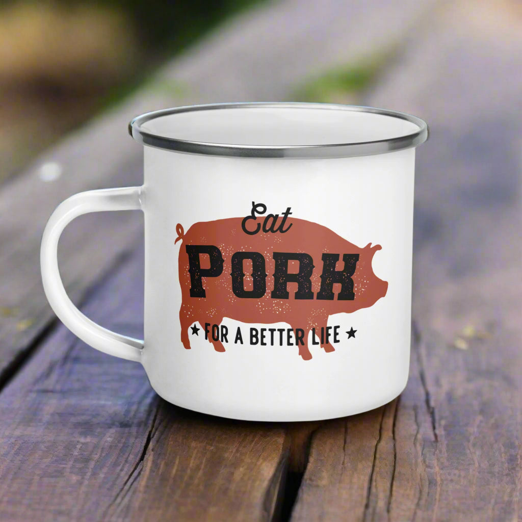 Pork Butcher Enamel Mug