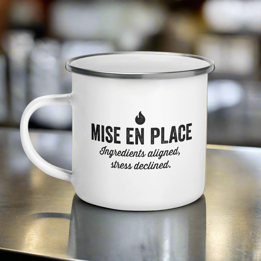 Mise En Place Enamel Mug