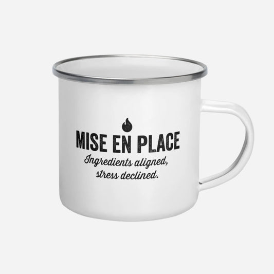 Mise En Place Enamel Mug