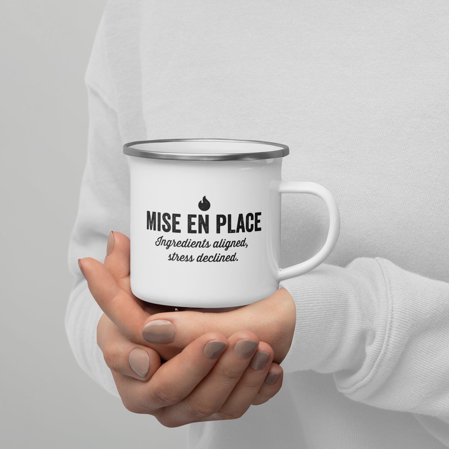 Mise En Place Enamel Mug