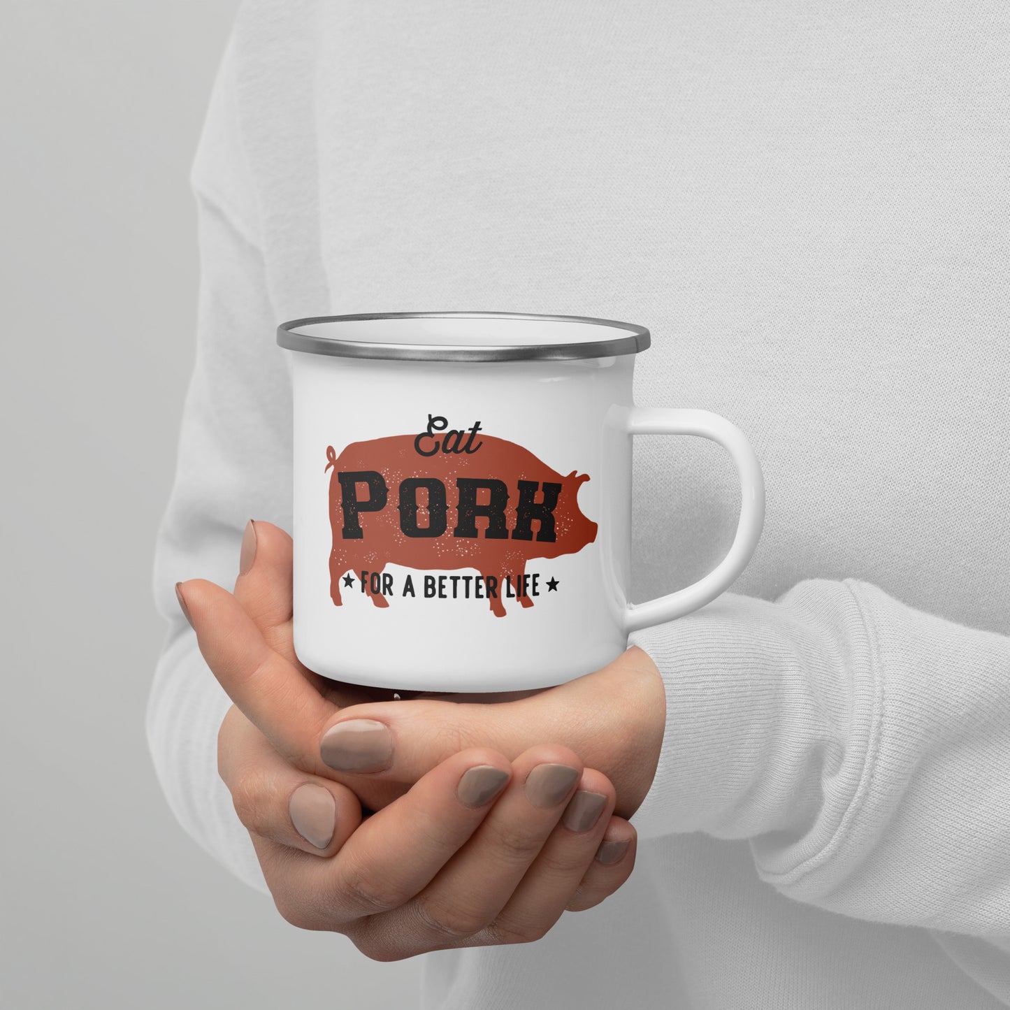 Pork Butcher Enamel Mug