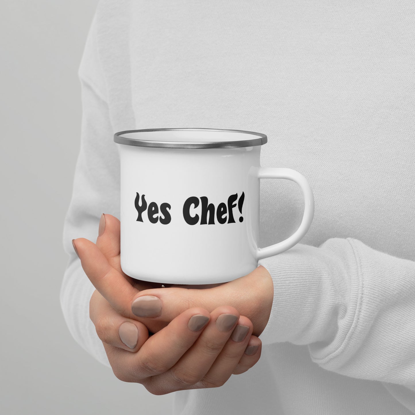 Yes Chef Enamel Mug