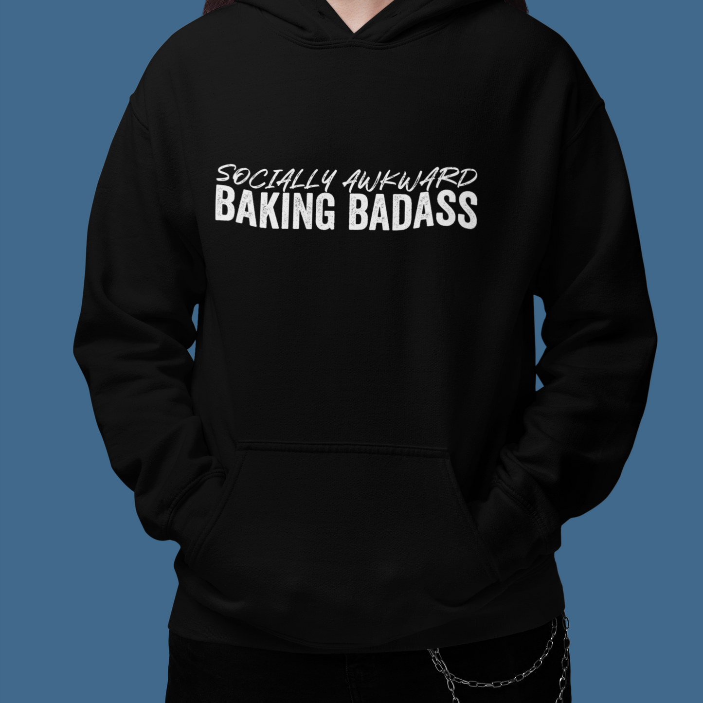 Socially Awkward Baking Badass Unisex Hoodie