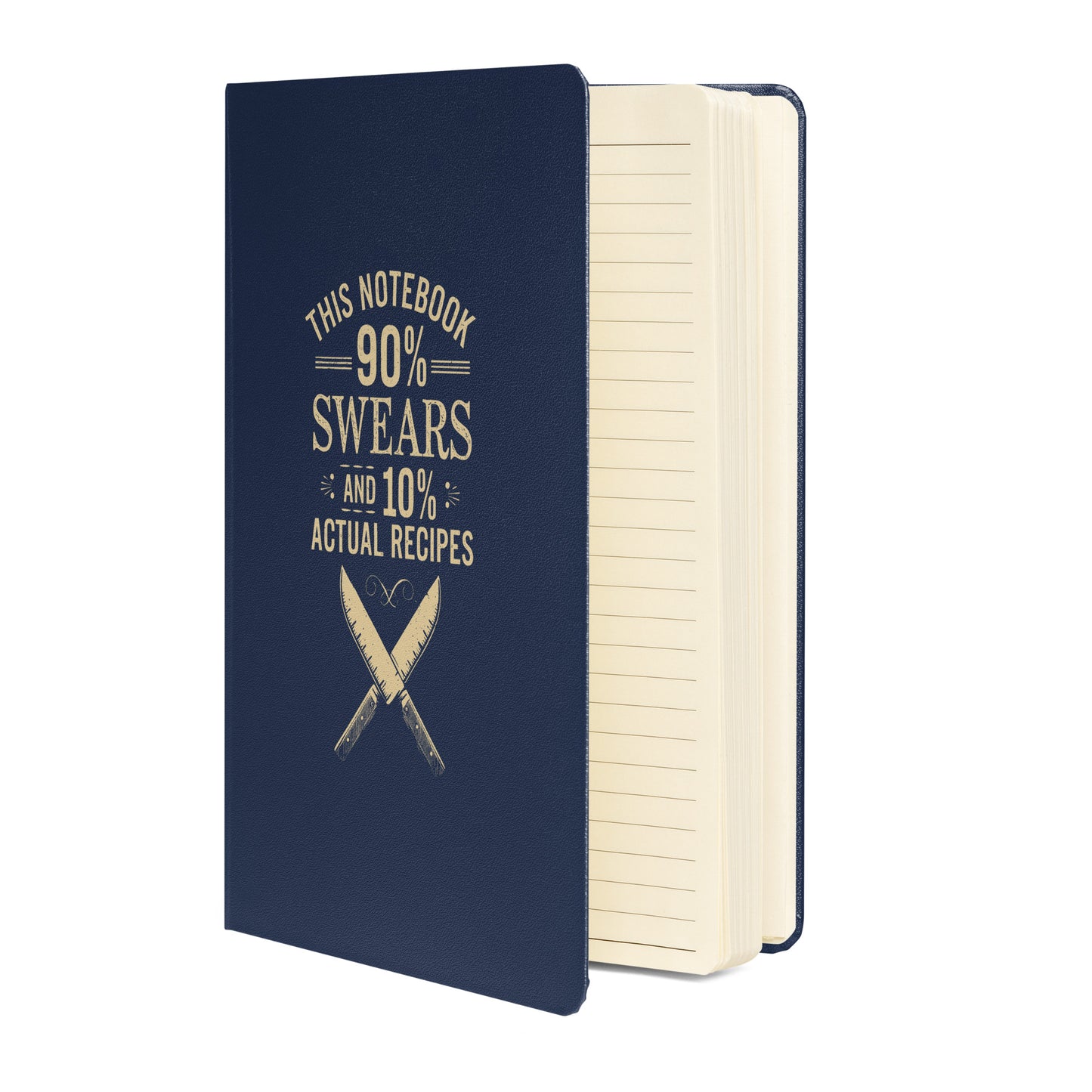 90% Swears Chef Hardcover bound notebook
