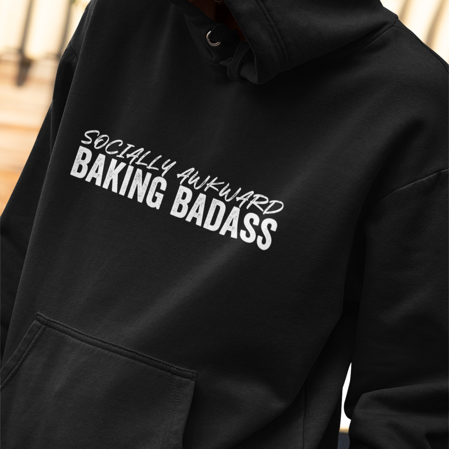 Socially Awkward Baking Badass Unisex Hoodie