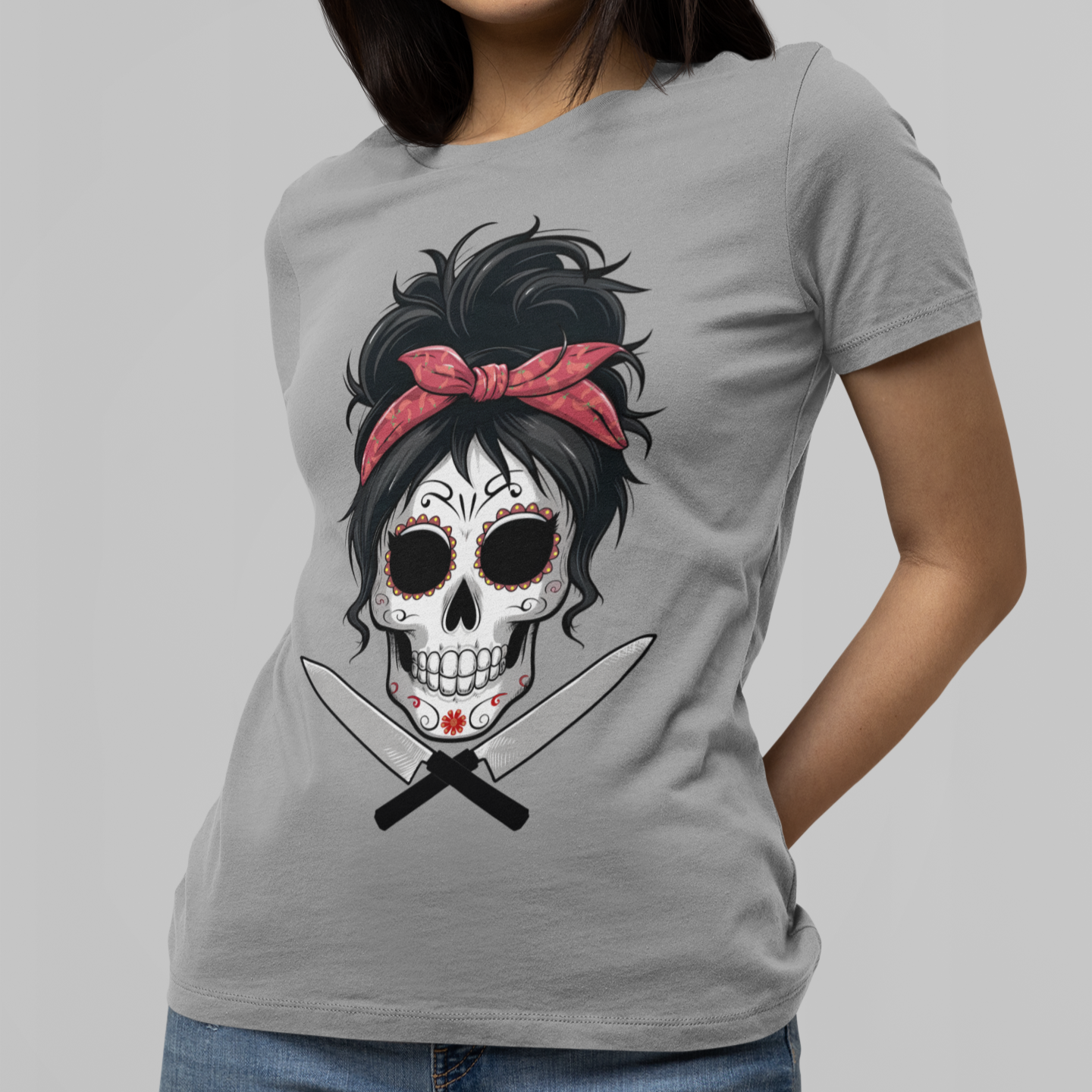 Sugar Skull Chef Women's Relaxed Tee