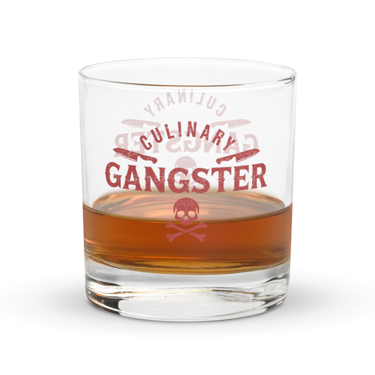 Culinary Gangster Rocks glass - Odd Chef