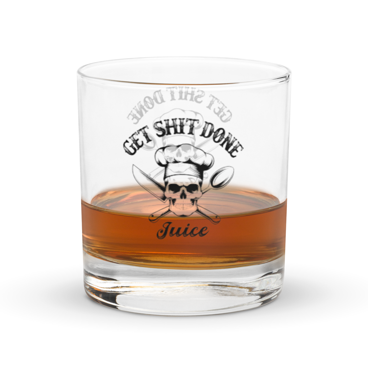 Get Shit Done Rocks glass