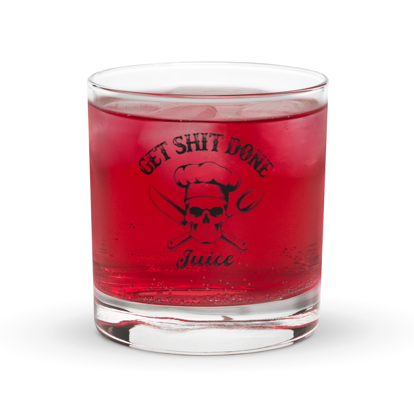 Get Shit Done Rocks glass