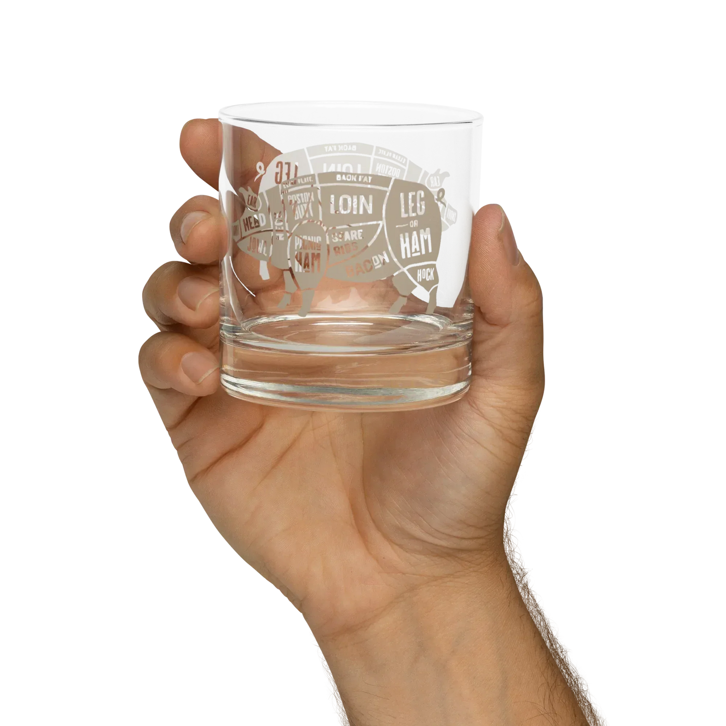 Pig Butcher Rocks glass - Odd Chef