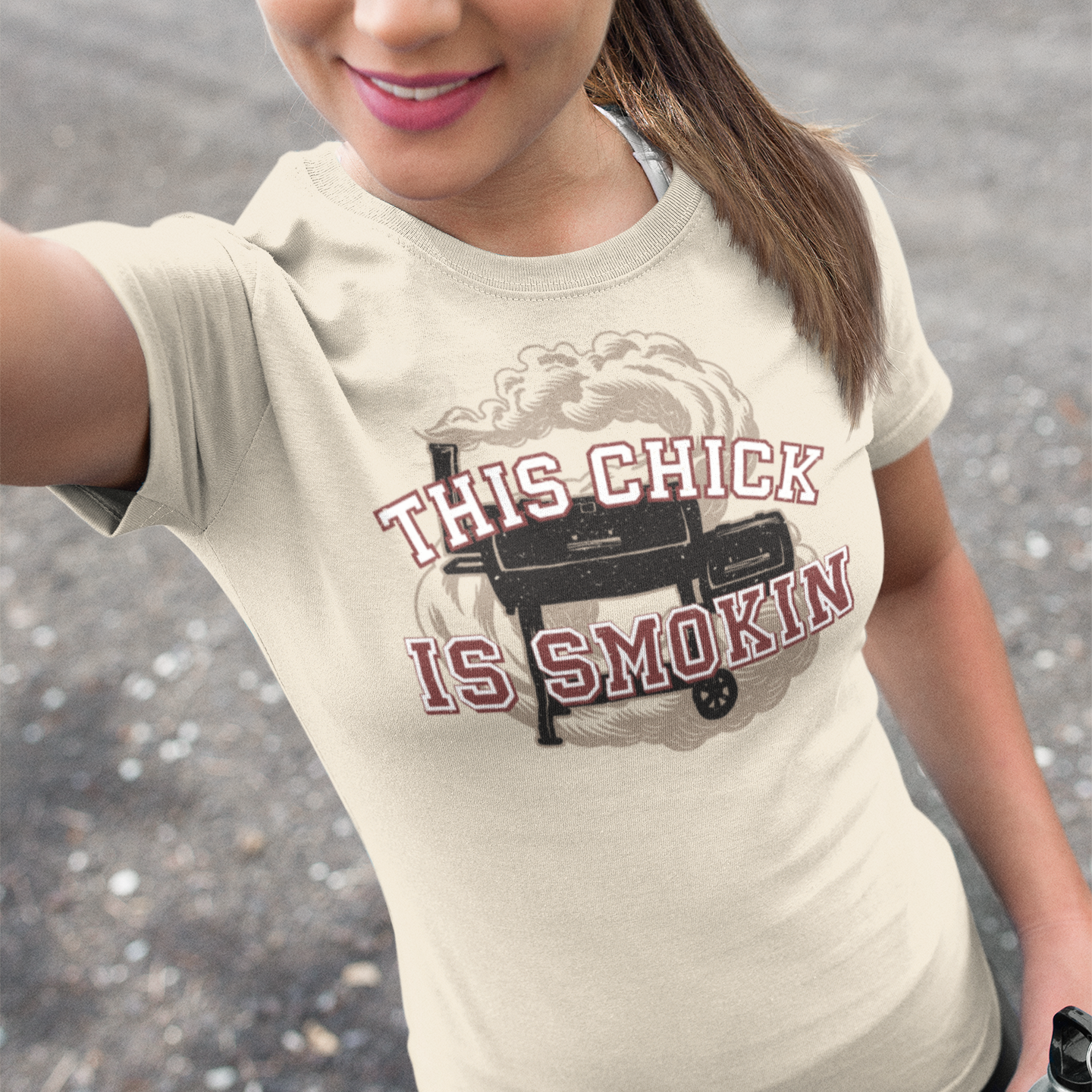 This Chick is Smokin BBQ Tee