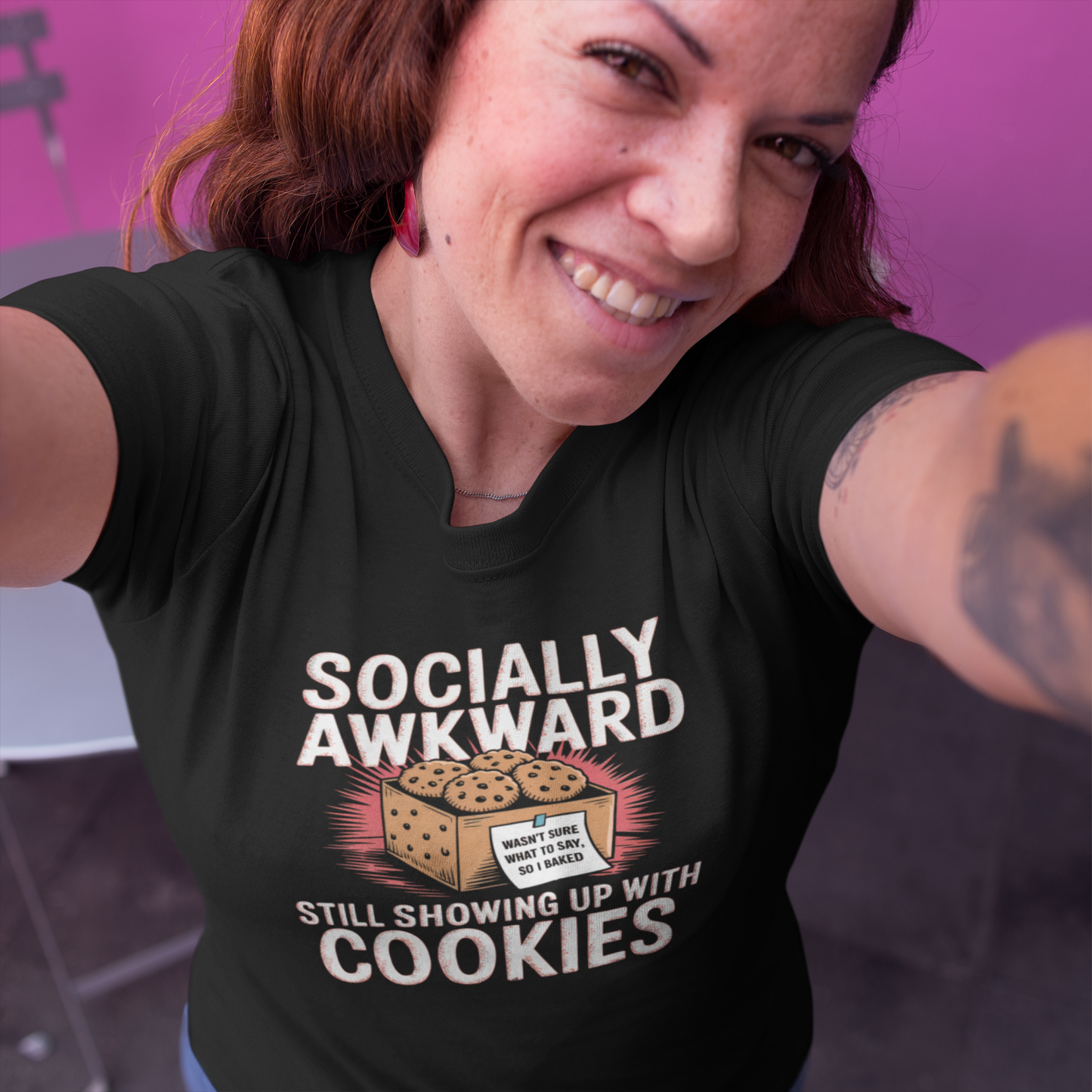 Showing Up With Cookies Tee