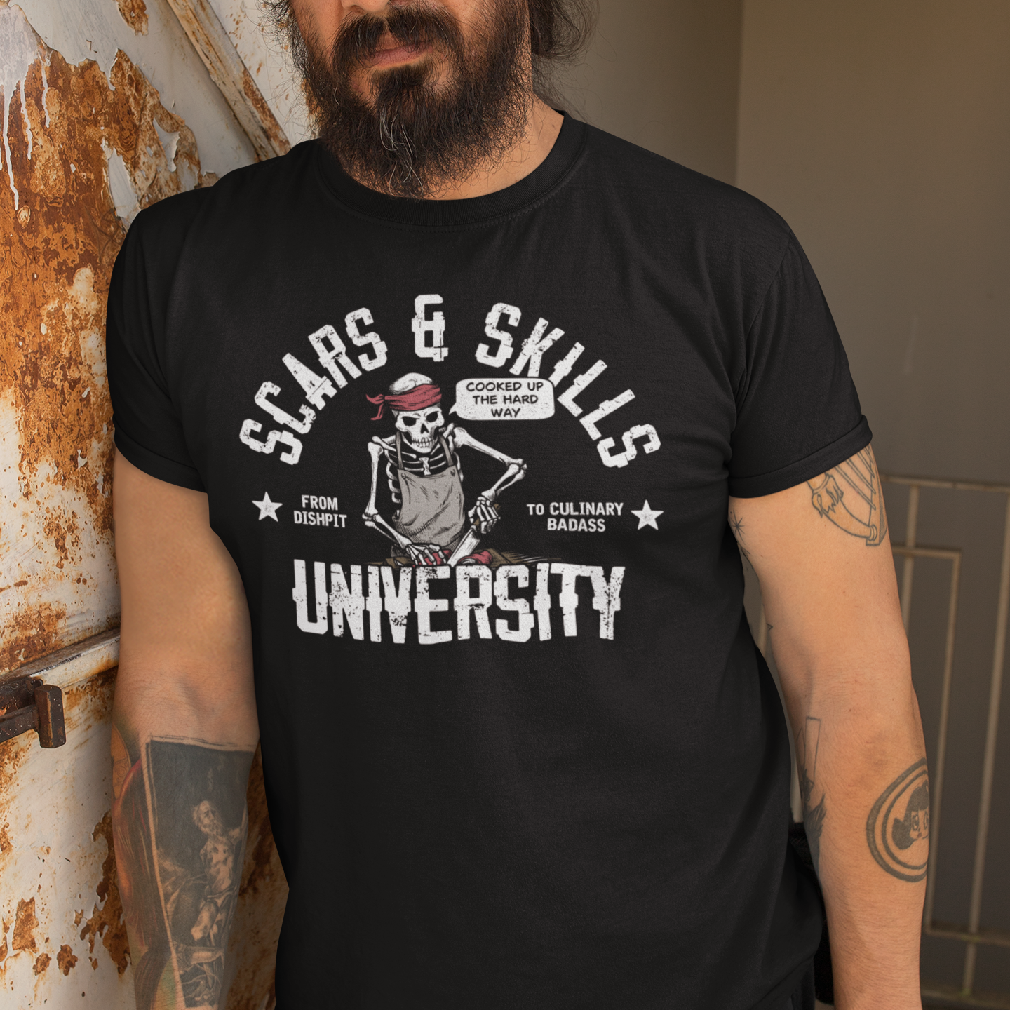 Scars & Skills University Unisex tee