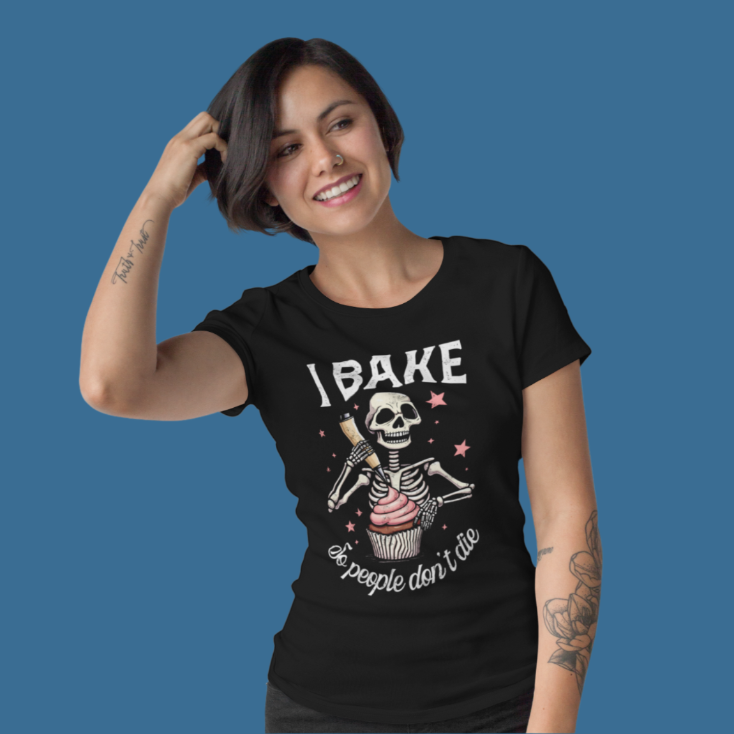 I Bake So People Don't Die Women's Relaxed Tee