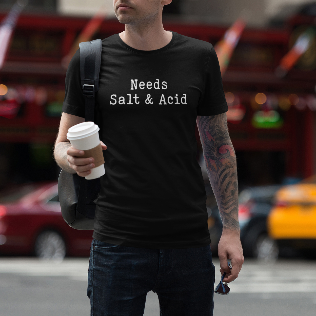 Needs Salt & Acid Unisex Tee
