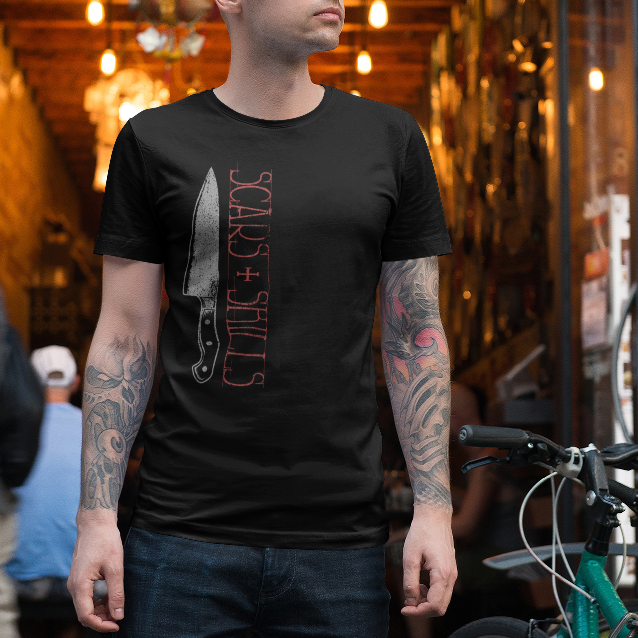Scars + Skills Chef Knife Unisex Tee