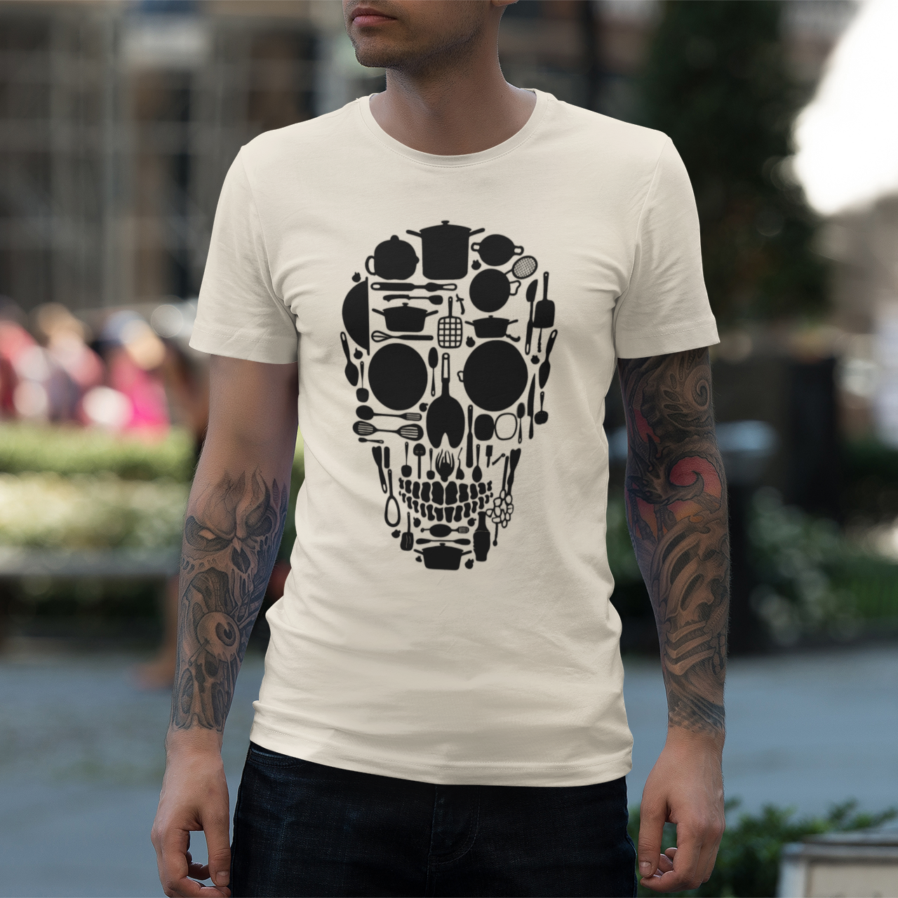 Skull Chef Kitchen Tee