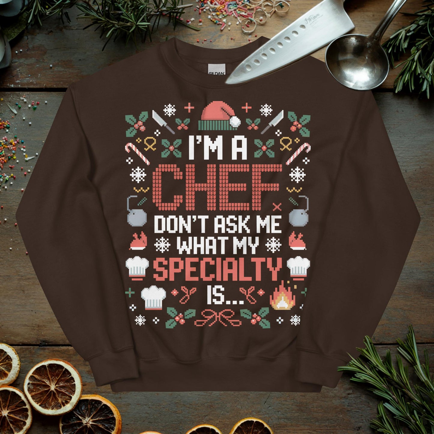Chef Ugly Christmas Sweater