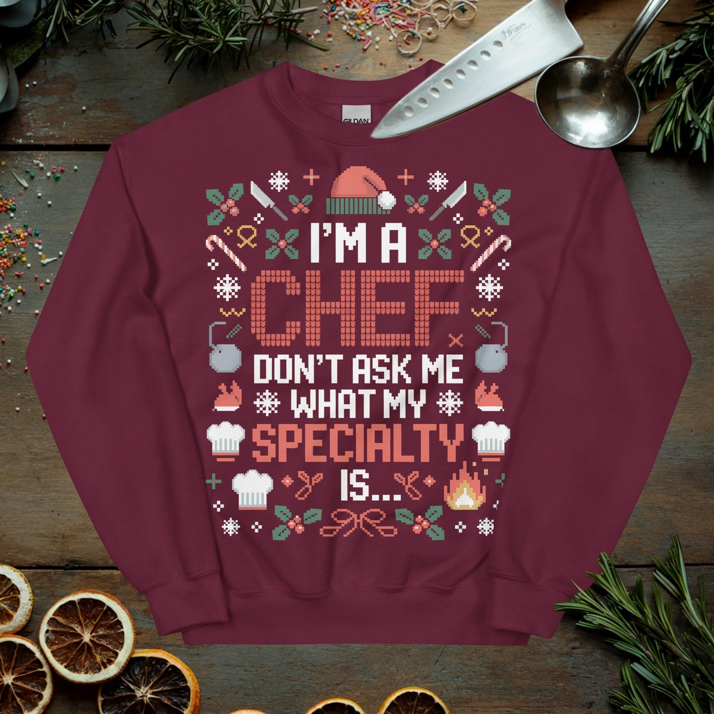 Chef Ugly Christmas Sweater