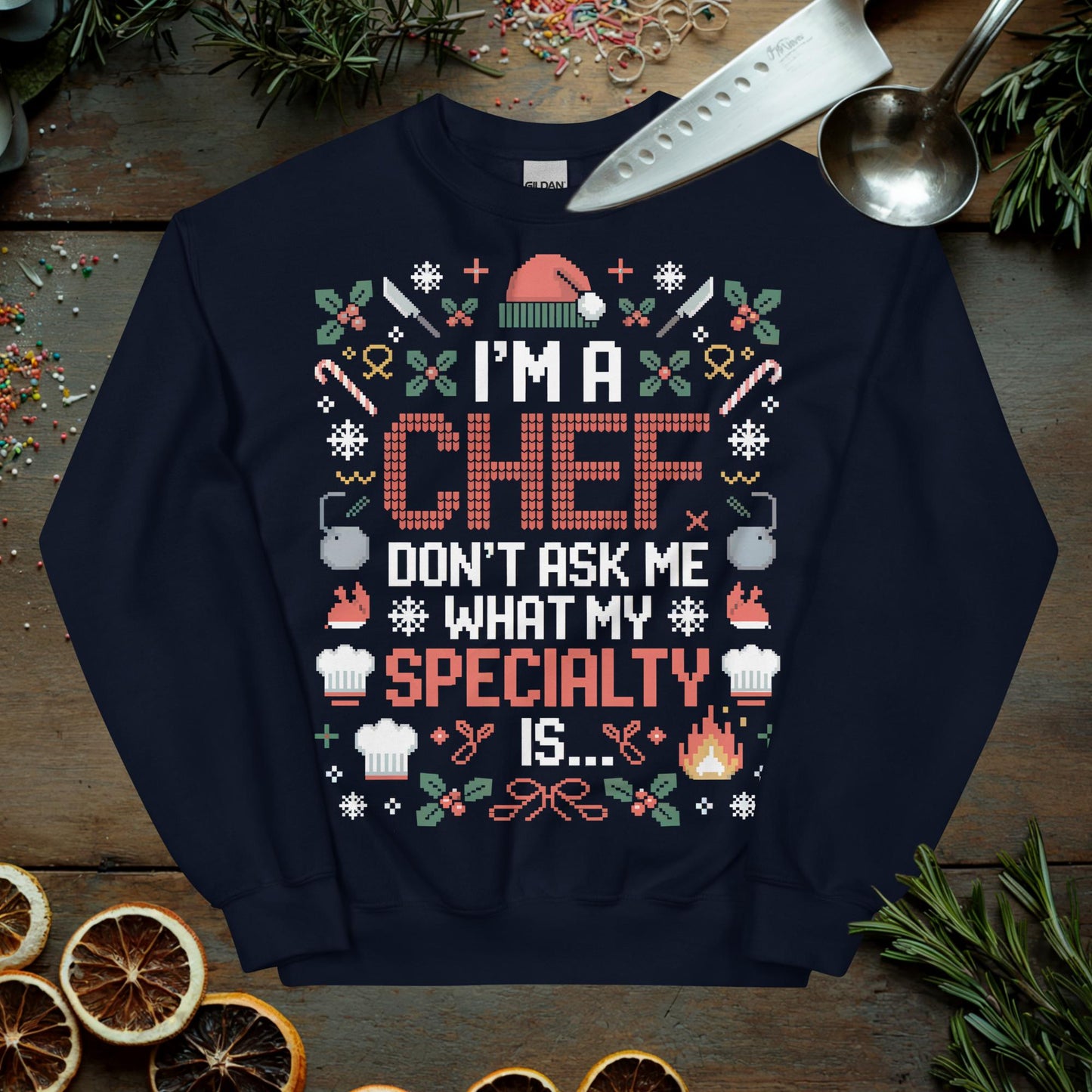 Chef Ugly Christmas Sweater