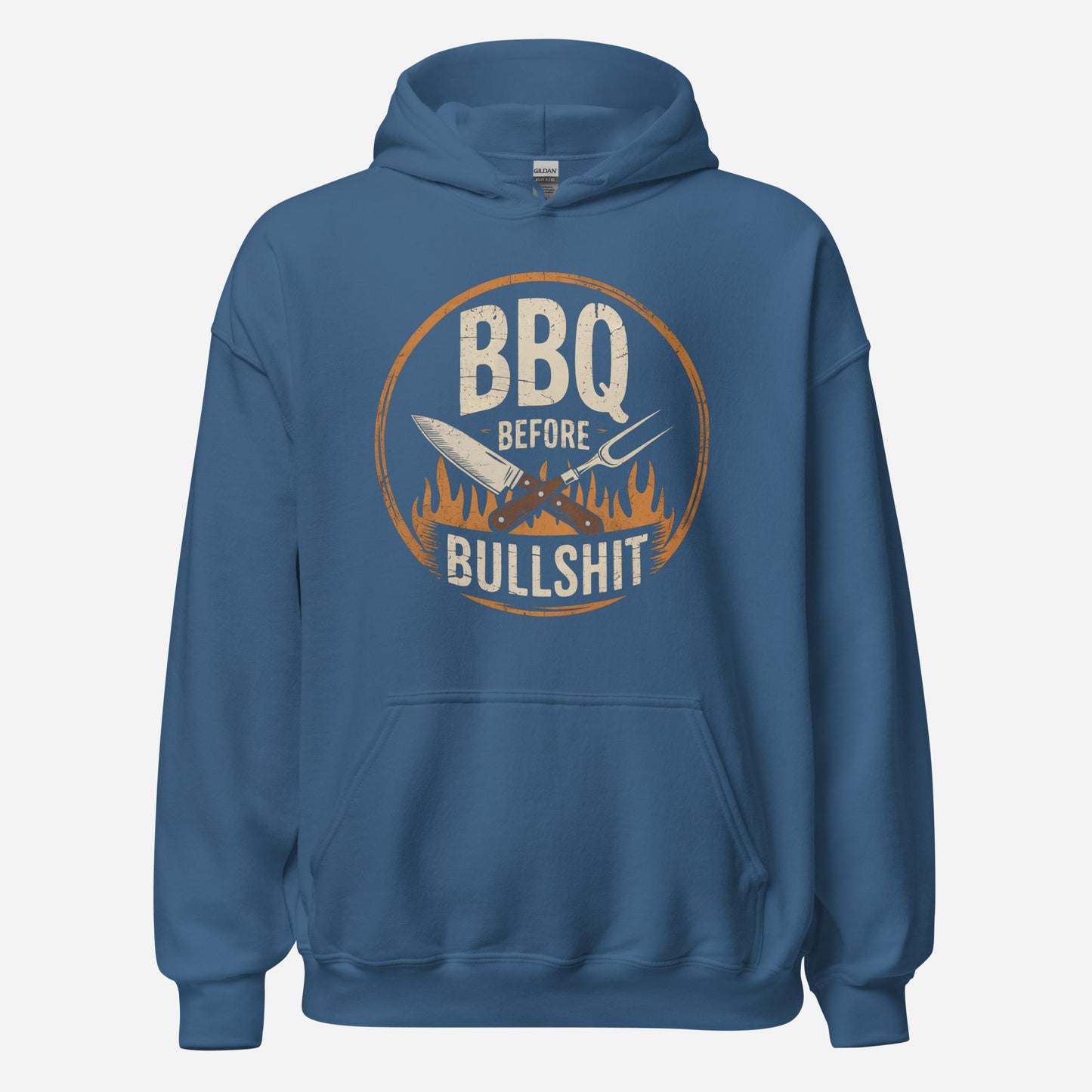 BBQ Before Bullshit Unisex Hoodiemockup