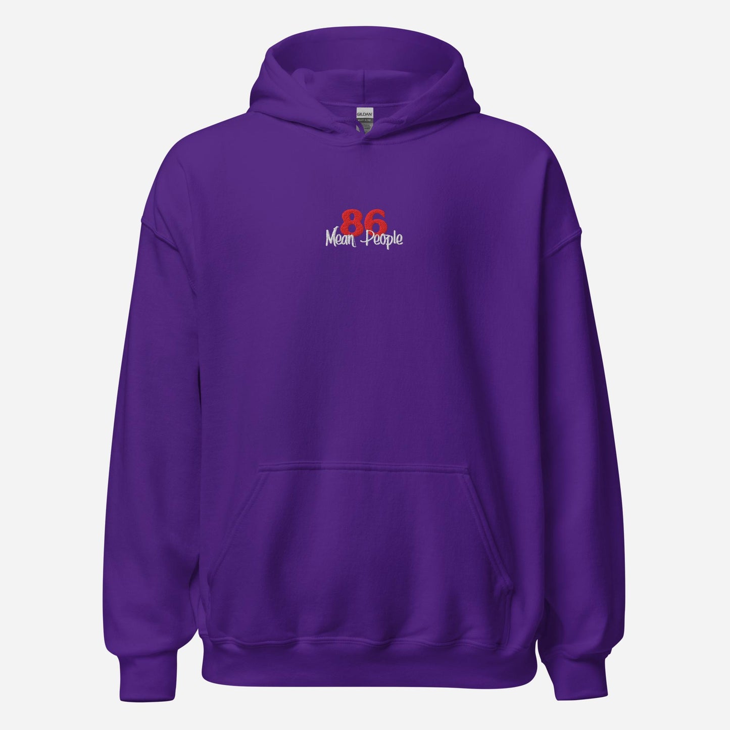 86 Mean People Embroidered Unisex Hoodie