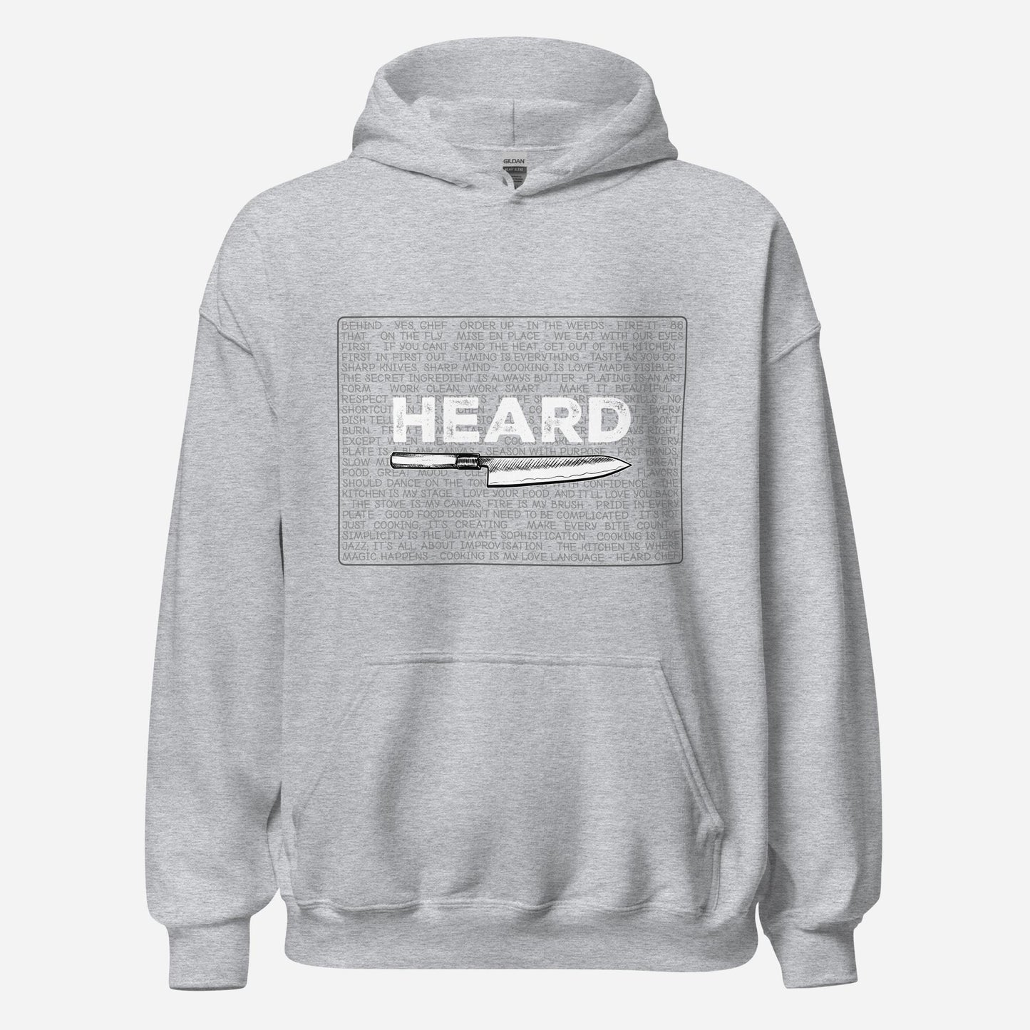 Heard Kitchen Phrase Unisex Hoodie