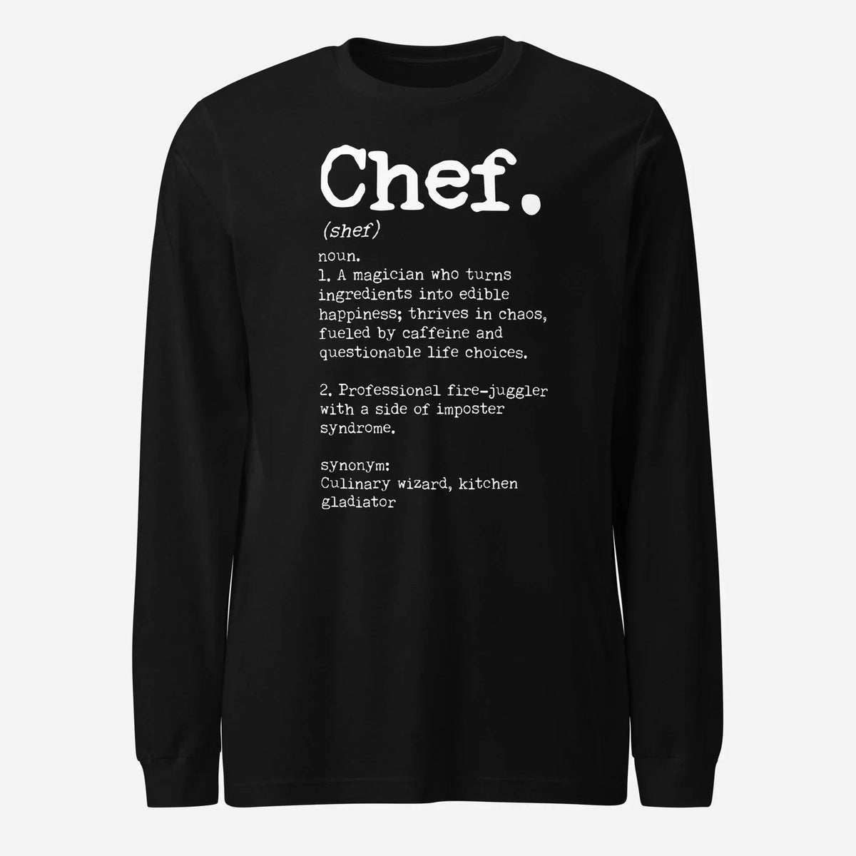 Chef Definition Unisex Long Sleeve Tee - Odd Chef