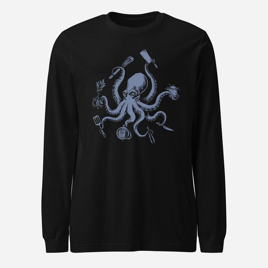 Octopus Chef Unisex Long Sleeve Tee