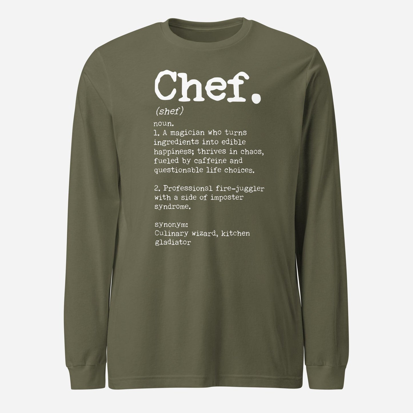 Chef Definition Unisex Long Sleeve Tee