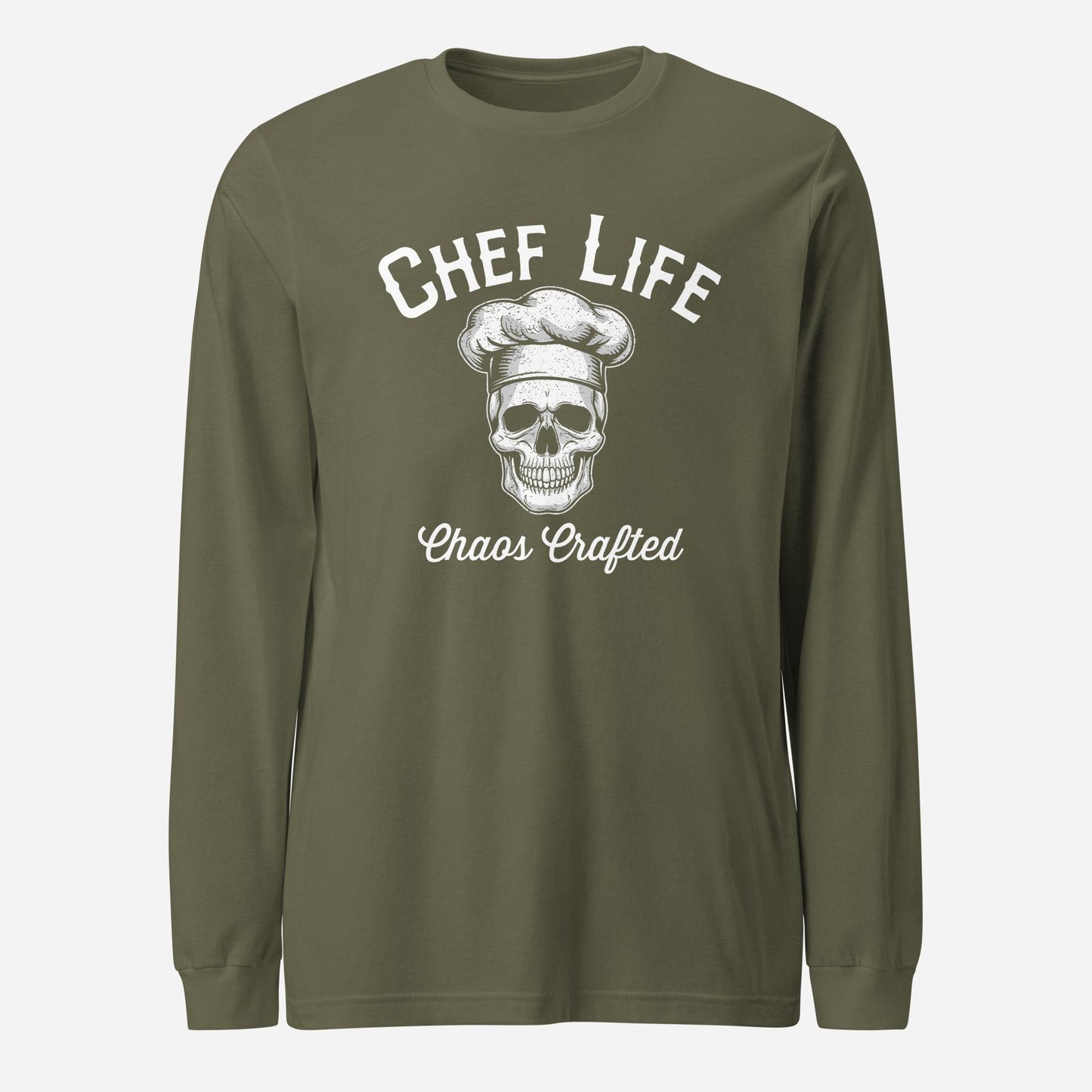Chef Life Skull Unisex Long Sleeve Tee