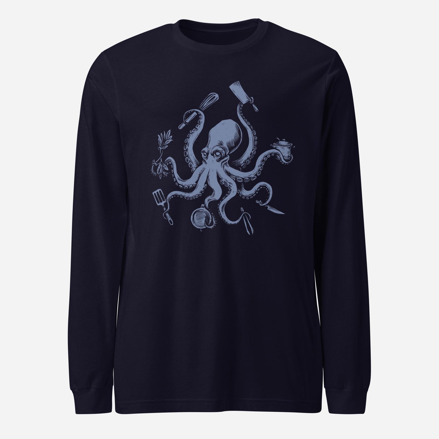 Octopus Chef Unisex Long Sleeve Tee