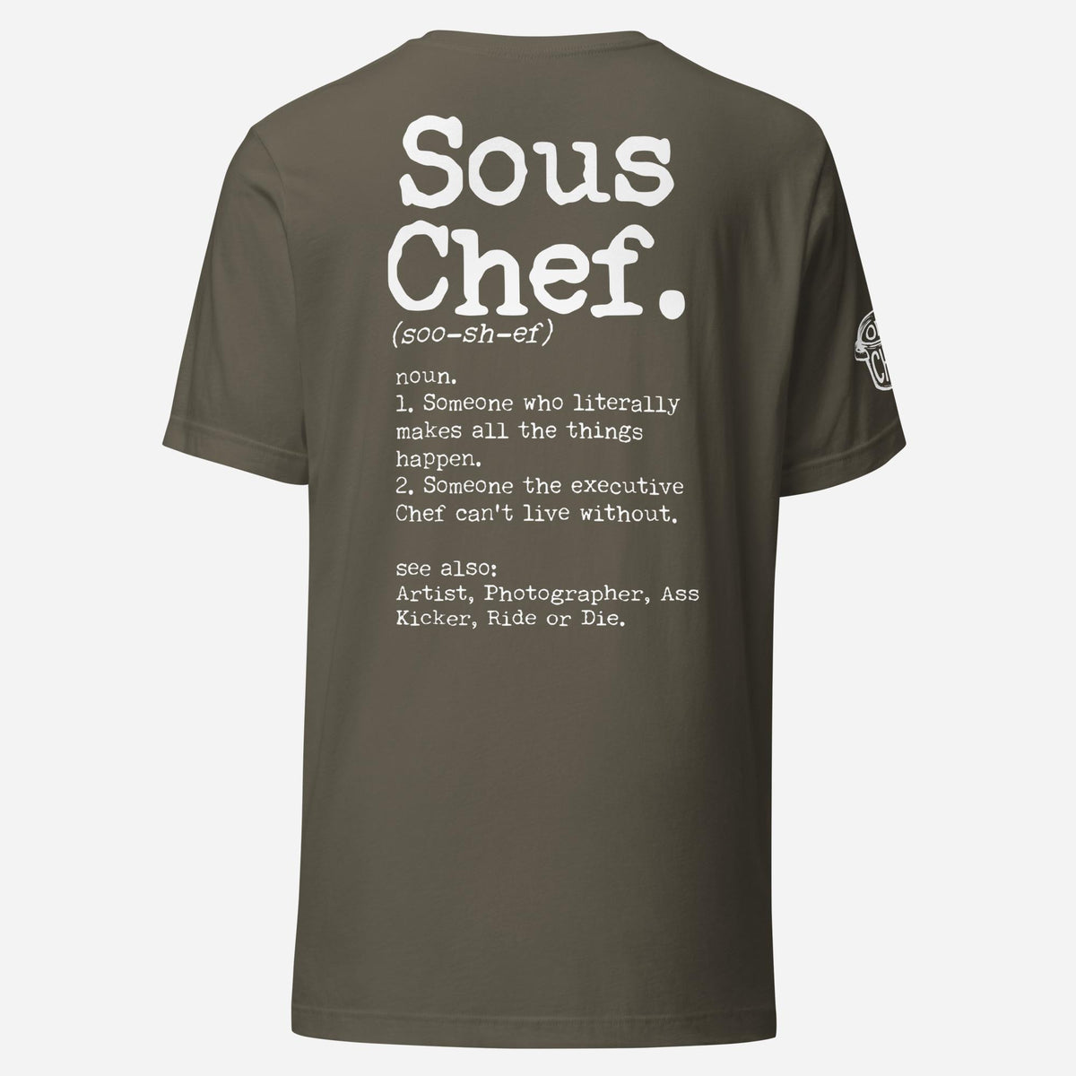 BACK PRINT Sous Chef Unisex Tee