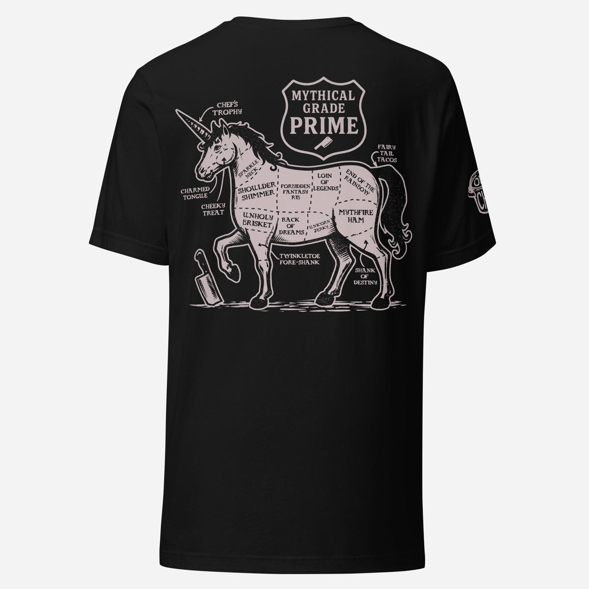 BACK PRINT Unicorn Cuts Unisex Tee