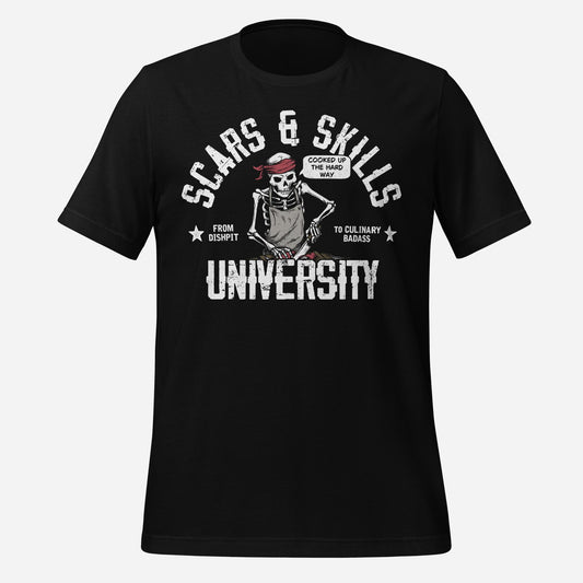 Scars & Skills University Unisex tee