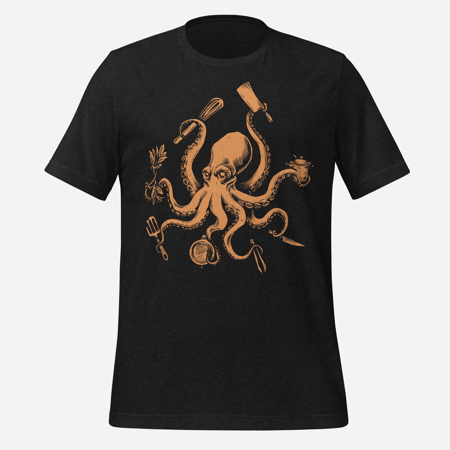 Chef Octopus Orange Unisex Tee