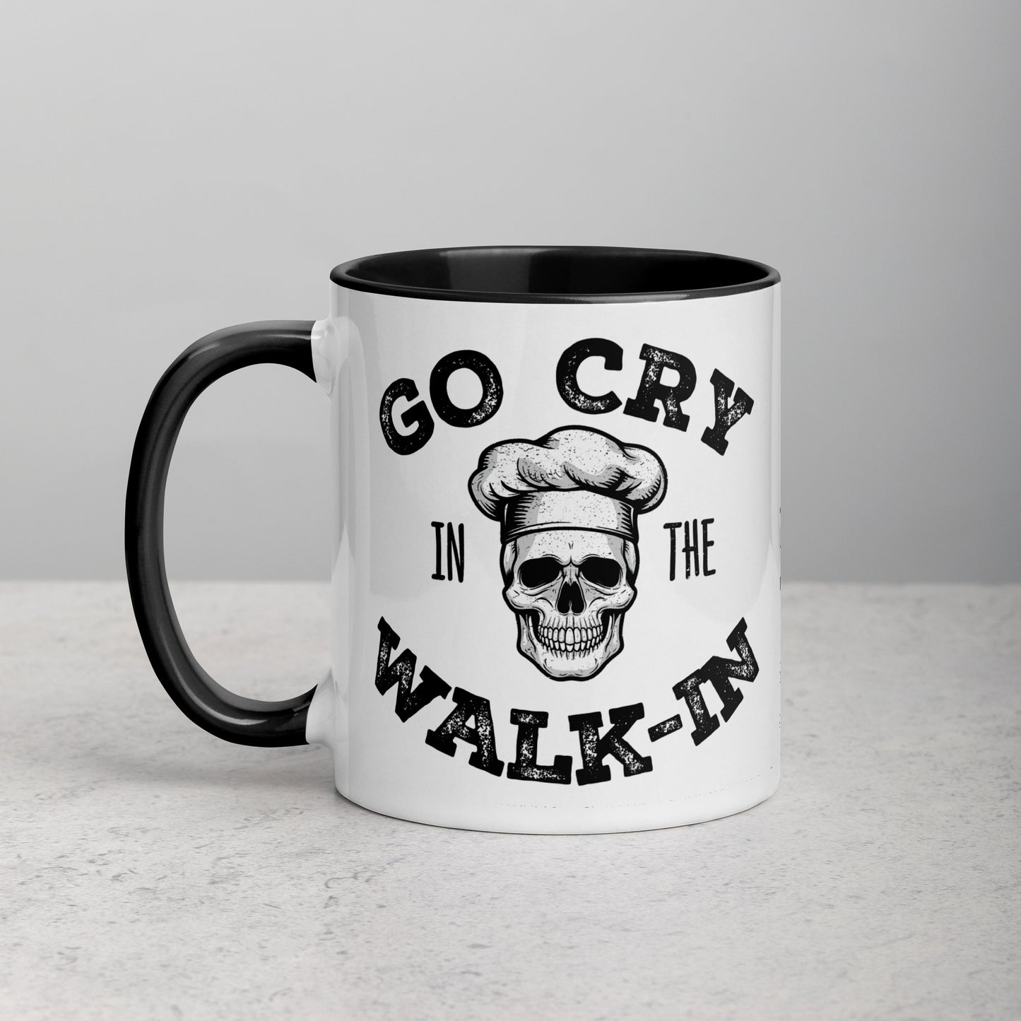 Go Cry in the Walk-In Mug with Color Inside