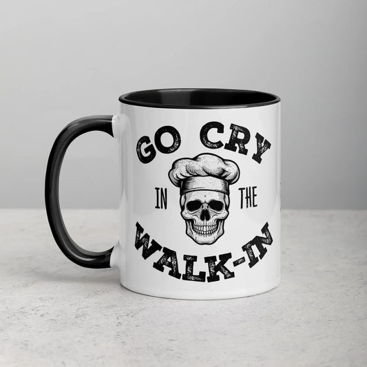 Go Cry in the Walk-In Mug with Color Inside - Odd Chef