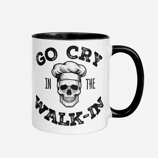 Go Cry in the Walk-In Mug with Color Inside
