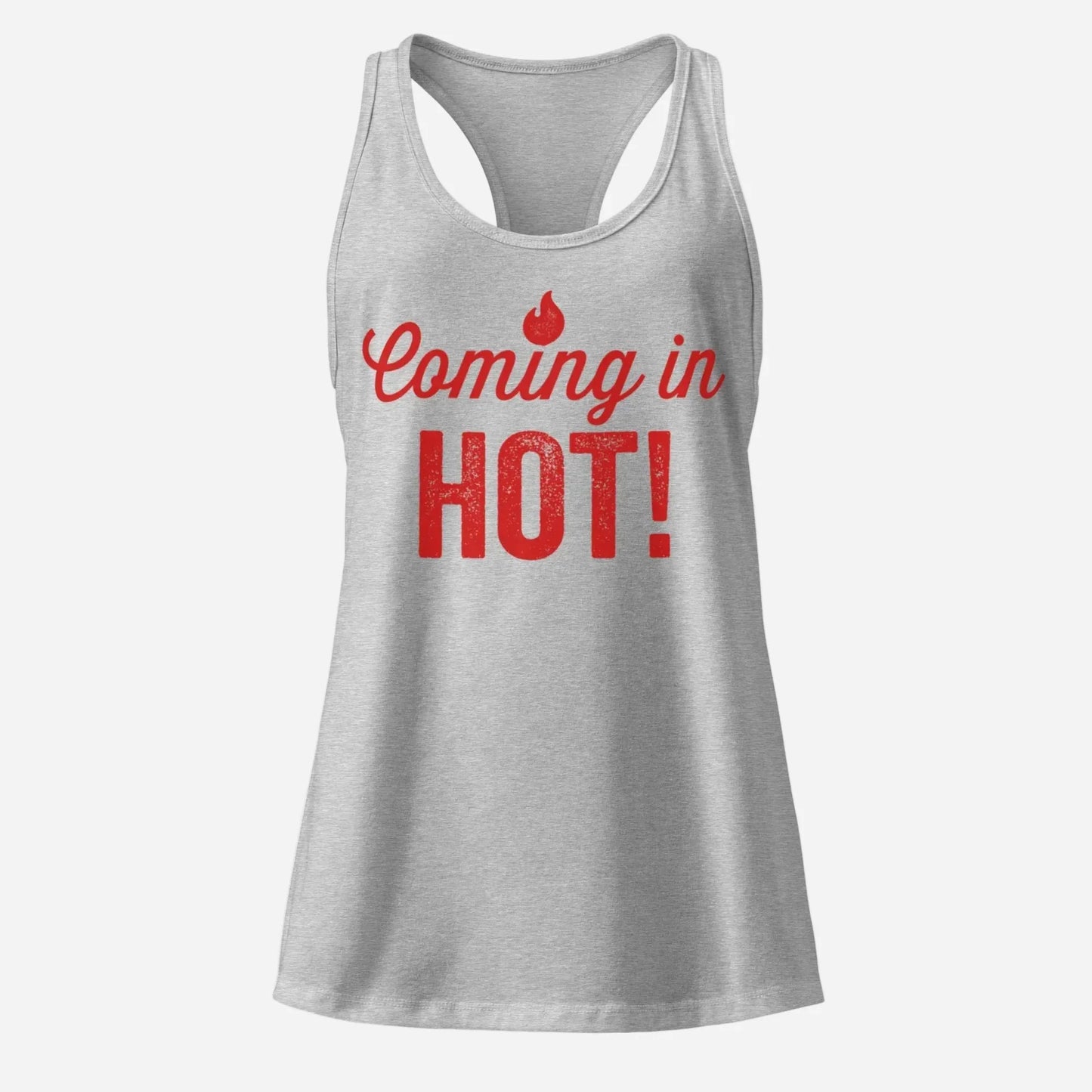 Coming in Hot Women’s Fitted Racerback Tank Top - Odd Chef